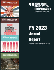 The cover of the FY2023 Annual Report. It includes cover images of issues of JME 47.3, 47.4, 48.1, and 48.2.